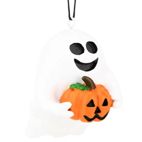 Tree Buddees Cute Friendly Ghost with Pumpkin Halloween Ornament {3}