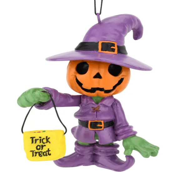Tree Buddees Trick or Treating Pumpkin Man Halloween Ornaments {5}