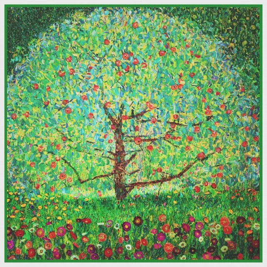 Gustav Klimt Apple Tree Counted Cross Stitch Pattern {2}