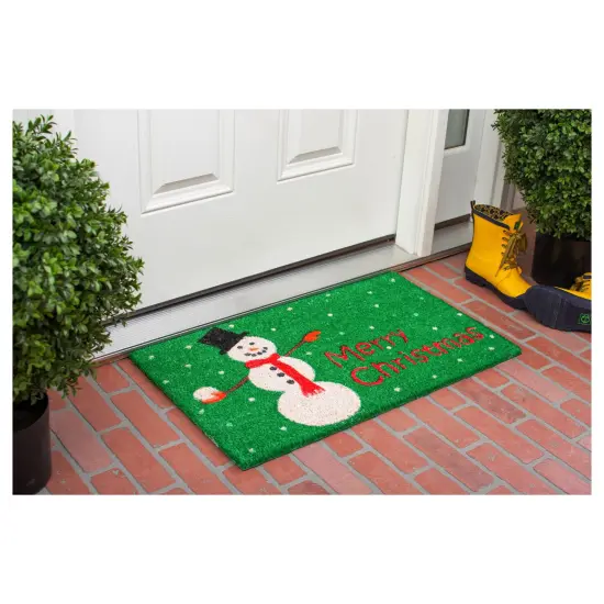 Christmas Snowman Doormat {3}