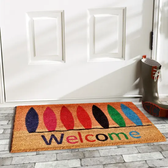 Surfboard Welcome Doormat {4}