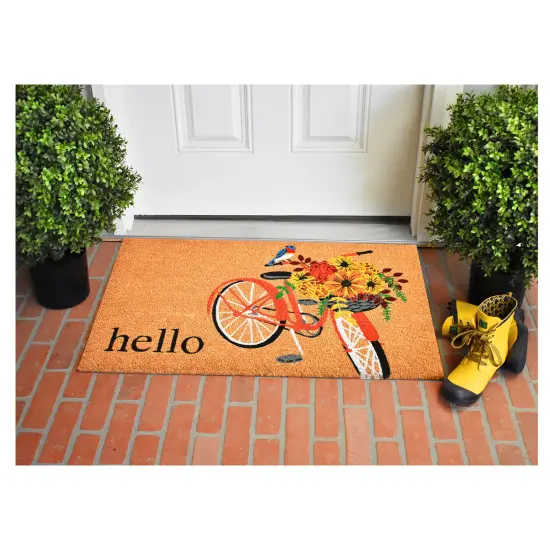 107221729 Floral Bicycle Doormat {3}