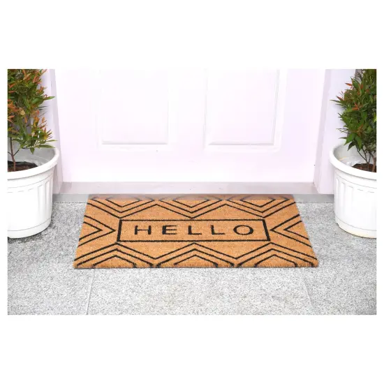 107611729 Chevron Hello Doormat {3}