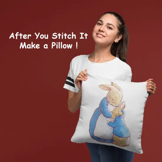 Mama Bunny Hugs Peter Rabbit inspired by Beatrix Potter Counted Cross Stitch Pattern {4}