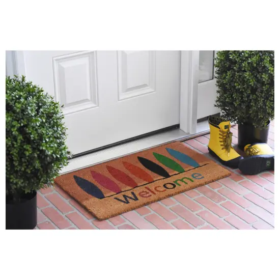 Surfboard Welcome Doormat {2}