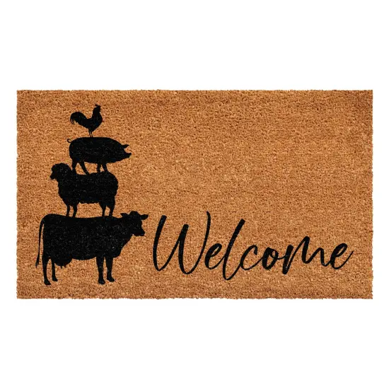 Farmhouse Animals Doormat {1}