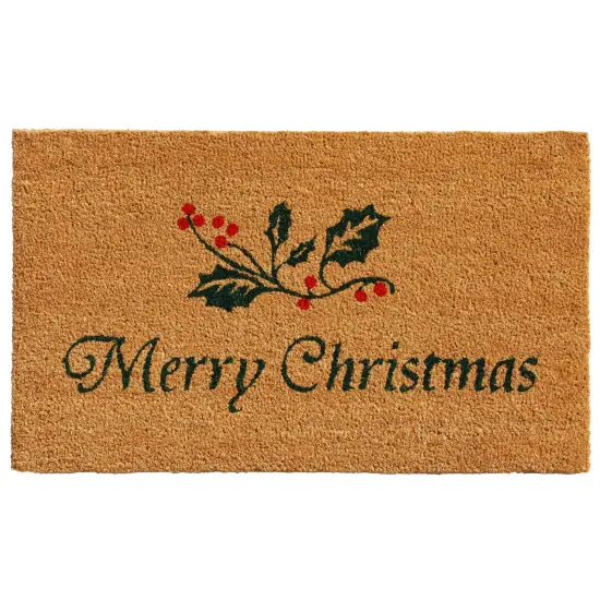 Christmas Holly Doormat {1}