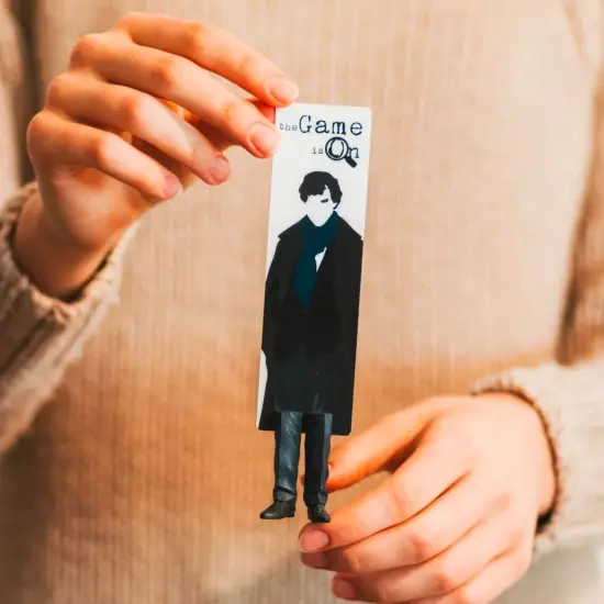 Sherlock Holmes, Gift Unique Bookmark, Handmade Bookmark, Father Gift, Book Accessories for Friend {4}