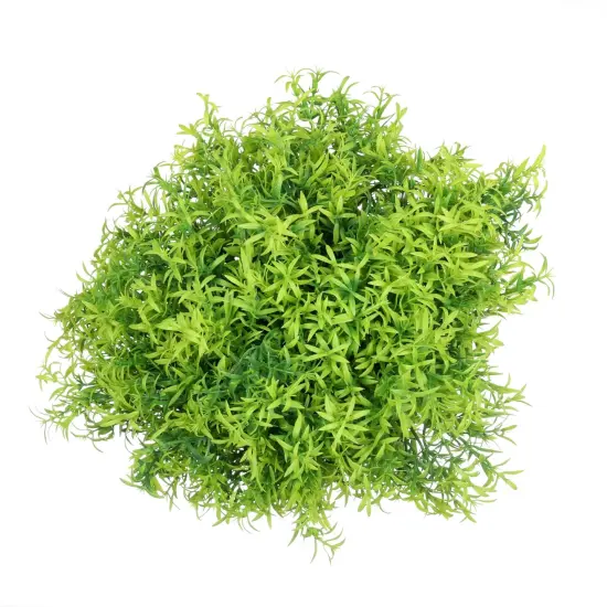 Grand Verde Asparagus Artificial Plants Real Touch Plastic Greenery Faux Bush Small Green Leaves Fake Shrubs - DIY Home Decoration Indoor Outdoor Decor, Bulk 10pcs Light Green {8}