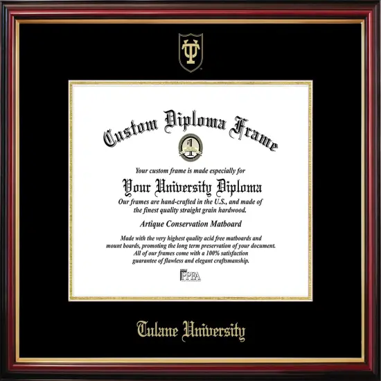 Tulane University Petite Diploma Frame {1}