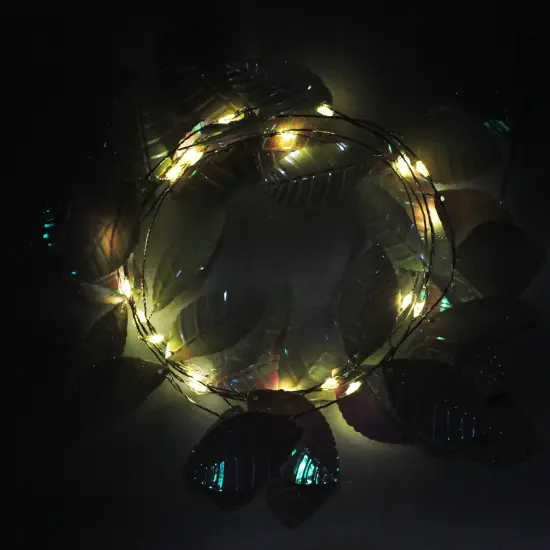 Perfect Holiday 20 LED Iridescent Leaf Fairy Light {4}