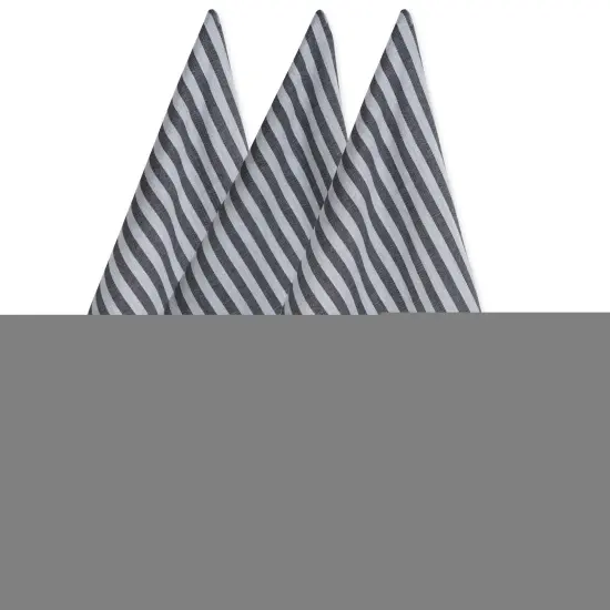 DII Black & White Stripe Oven Mitt (Set of 2) {1}