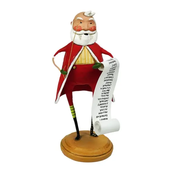 Lori Mitchell Christmas Collection: Santa's List Figurine {1}