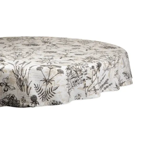 DII Botanical Print Tablecloth 70 Round {1}