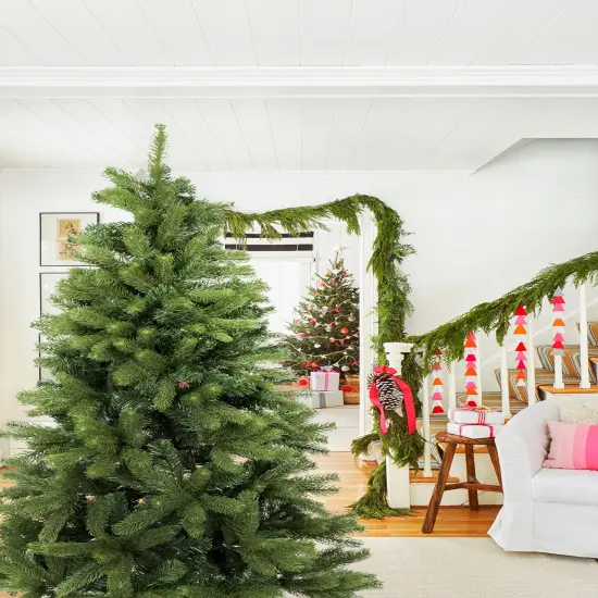 Perfect Holiday Noble Fir Artificial Christmas Tree {3}