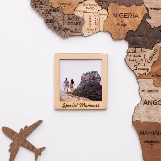 Set of 9 Wooden Photo Frames, Picture Frames, Polaroid Frame, Home Wall decor, Photo Frames for Wall, Christmas Gift {2}