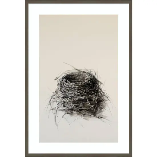 Fledged Nest by Kris Ekstrand Wood Framed Wall Art Print 28 in. W x 41 in. H {1}
