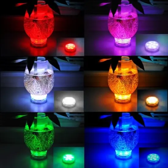 Perfect Holiday Submersible RGB Light with Remote {1}