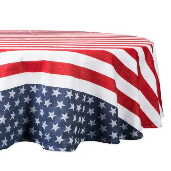 DII Stars & Stripes Tablecloth 70 Round {1}