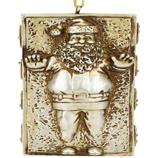 Santa Frozen in Carbonite Funny Parody Christmas Ornament {3}