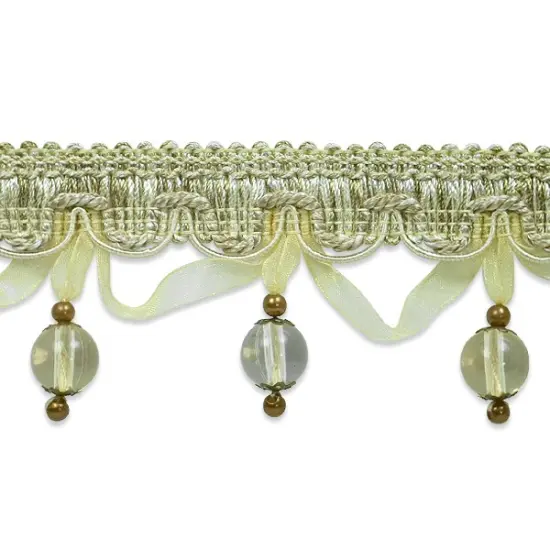 5 yards of Kate Marbel w / Organza Trim Ivory Multi {1}