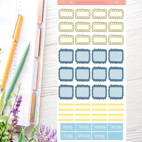 Baby Elephant Planner Sticker Kit (for 7x9 vertical planners)… {3}