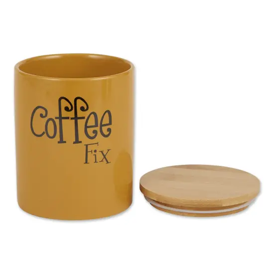 DII Honey Gold Coffee/Sugar/Tea Ceramic Canister (Set of 3) {2}