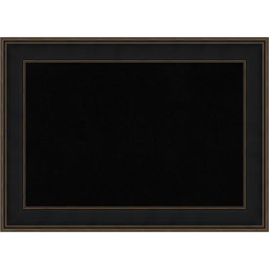Black Cork Board (44 in. x 32 in.), Mezzanine Espresso Wood Frame - Bulletin Board, Organization Board, Pin Board {1}