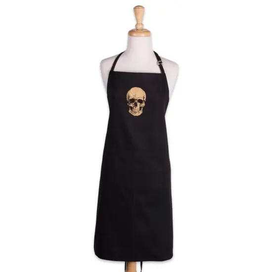 DII Gold Skull Chef Apron {2}