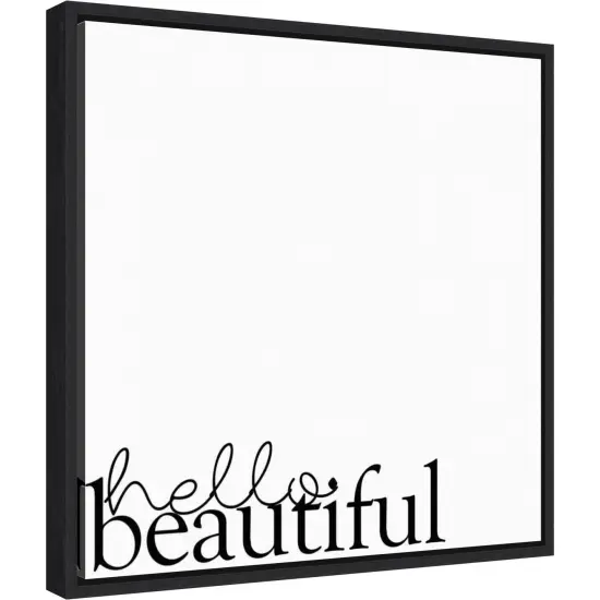 Love Quotes IV by Anna Hambly 16-in. W x 16-in. H. Canvas Wall Art Print Framed in Black {1}