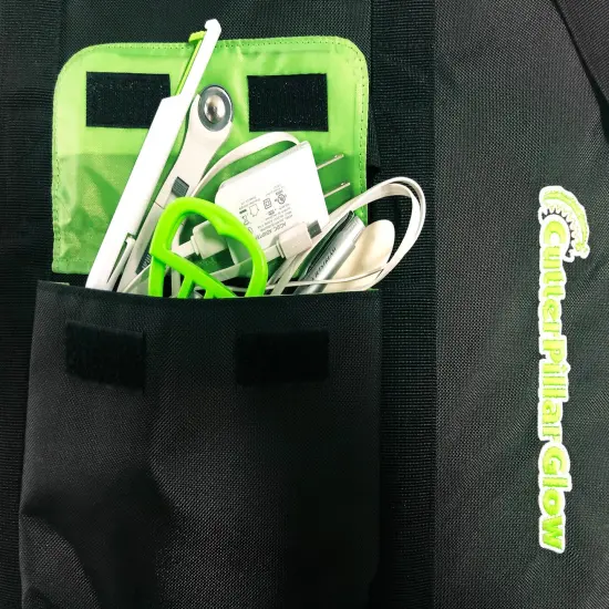 Highly Functional Paded Nylon Bag for Premium-Basic Glows With Shoulder Strap, Zipped Pockets {3}