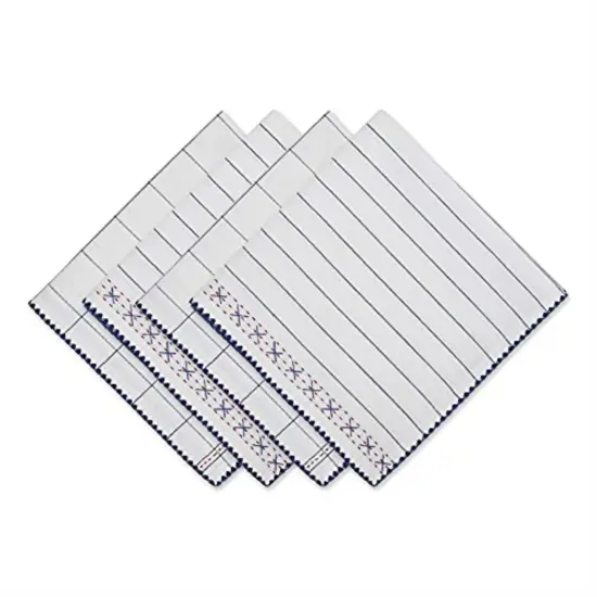 DII Kitchen Windowpane Embellished Napkin (Set of 4) {1}