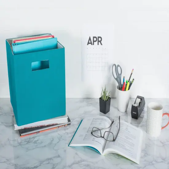 DII Polyester Cube Solid Teal Square {2}