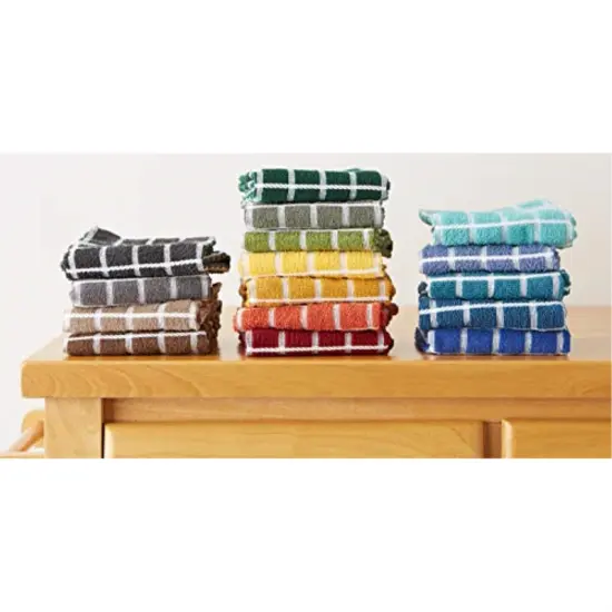 DII PE-Coated Cotton Polyester Laundry Bin Stripe Aqua Rectangle Extra Large 12.5x17.5x10.5 (Set of 2) {6}