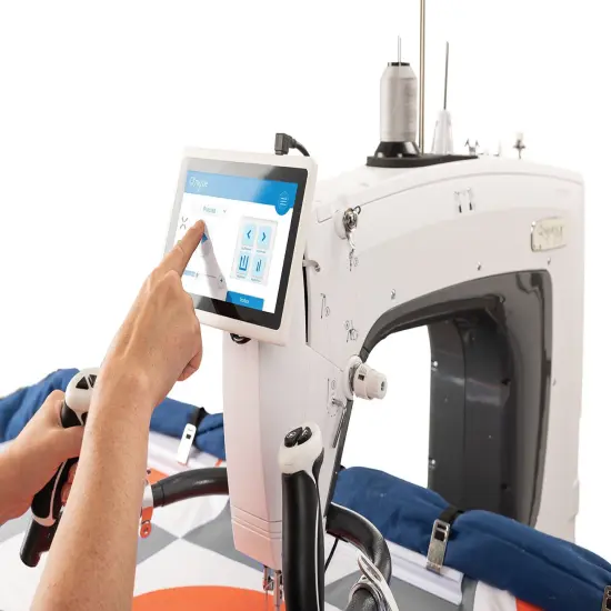 Q'nique 16X - Elite Quilting Machine and Q-Zone Hoop Quilting Frame {4}