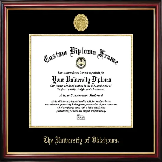 University of Oklahoma Petite Diploma Frame {1}