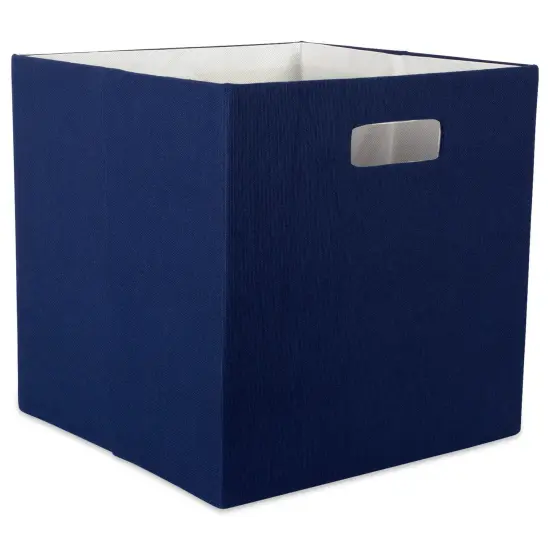 DII Polyester Cube Solid Nautical Blue Square {1}