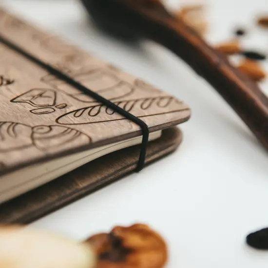 Wood Recipe Book, Recipe Binder, Custom Recipe Notebook, Family Cook Book by Enjoy The Wood {3}