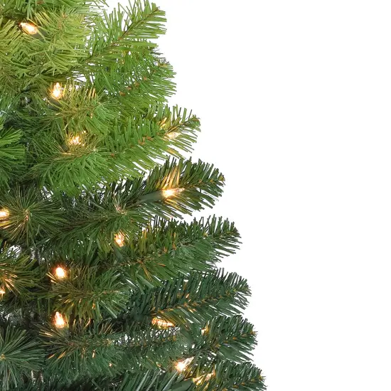Perfect Holiday 24" Pre-lit Tabletop Ombre Green Christmas Tree {3}