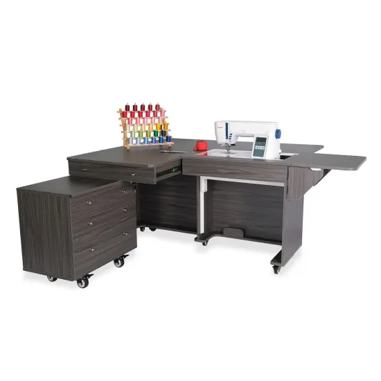 Kangaroo & Joey Sewing Cabinet with Bonus Quilt Blocks Teak {5}