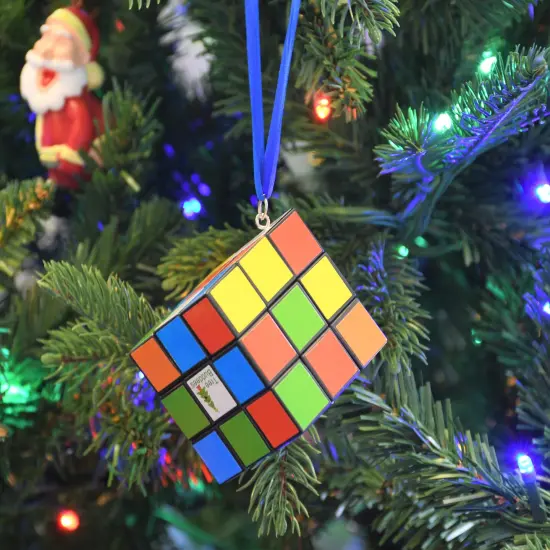 Tree Buddees Colored Puzzle Cube Christmas Ornament {5}