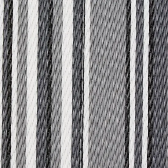 DII Stone and White Hand-Loomed Paper Chindi Rug 4x6 Ft {2}