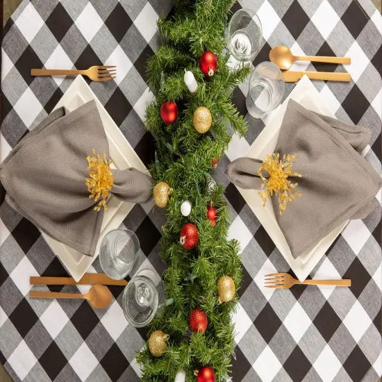 DII Navy Buffalo Check Ribbed Placemat (Set of 6) {2}