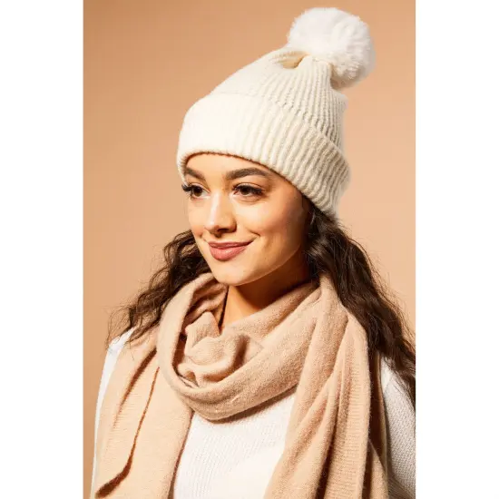 DII Polyester Cube Stripe Cinnamon Square 11x11x11 {6}