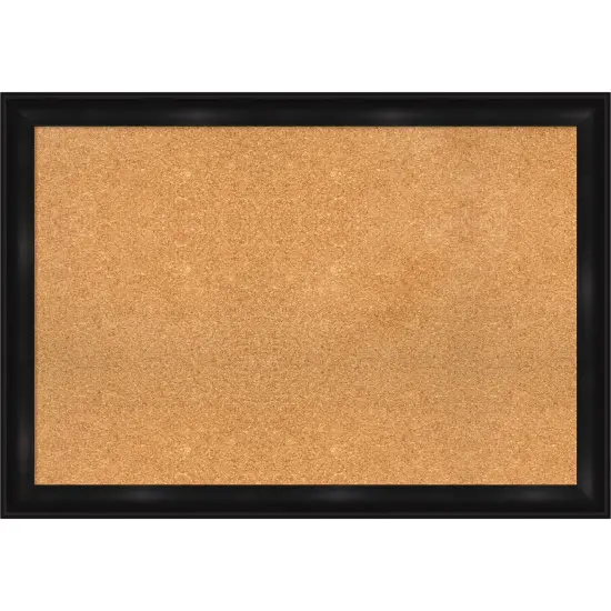 Cork Board, Grand Black Narrow Frame - Bulletin Board, Organization Board, Pin Board {1}