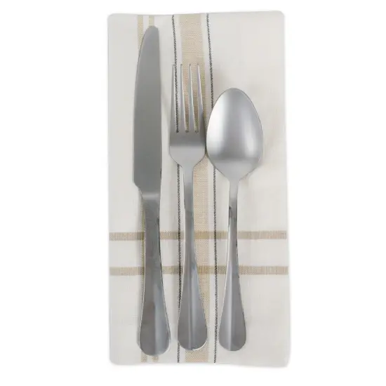 DII White Chambray French Stripe Napkin (Set of 6) {4}