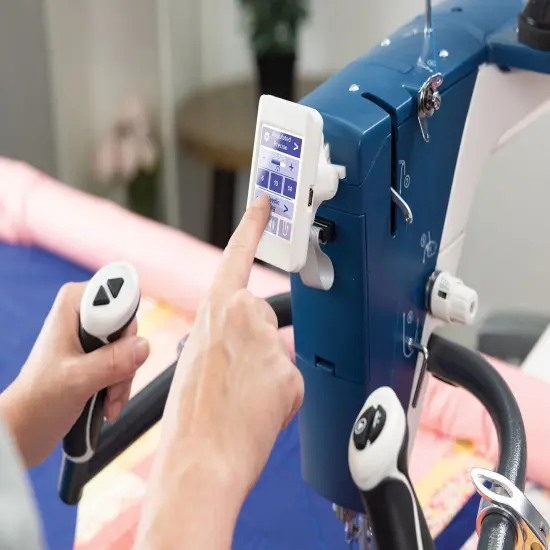 Q'nique 19X Quilting Machine and Q-Zone Hoop Quilting Frame {4}