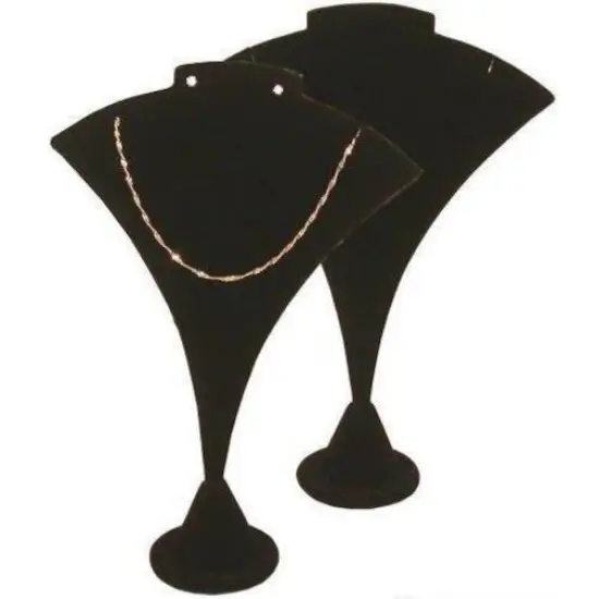 2 8" Velvet Pendant Earring Display Bust {1}