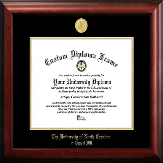 University of North Carolina, Chapel Hill 14w x 11.5h Gold Embossed Diploma Frame {1}
