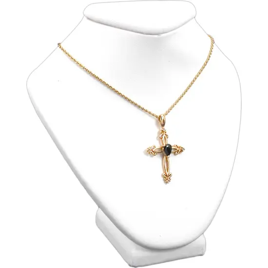 2 White Leather Necklace Busts Jewelry Displays 4.5" {2}